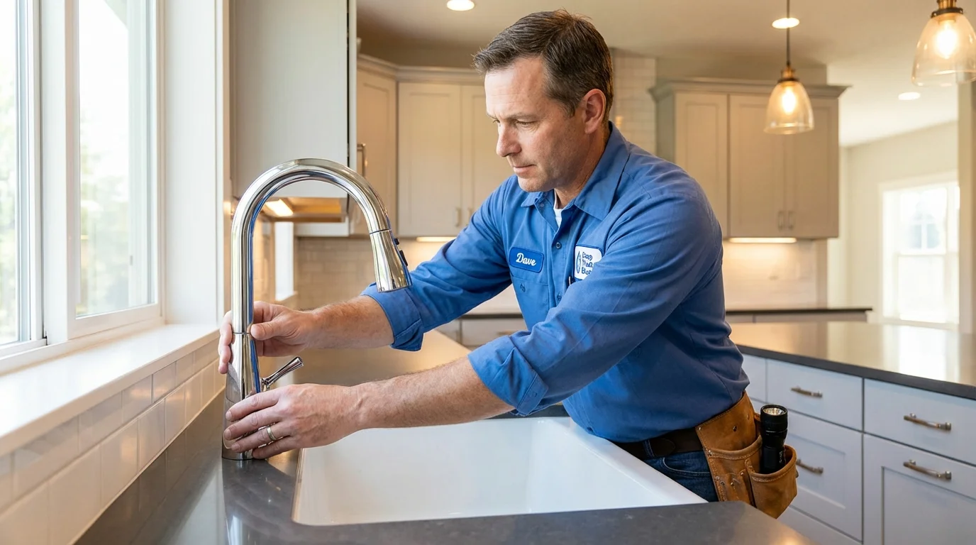 Kitchen faucet installation by Johns Plumbing LLC in Monee