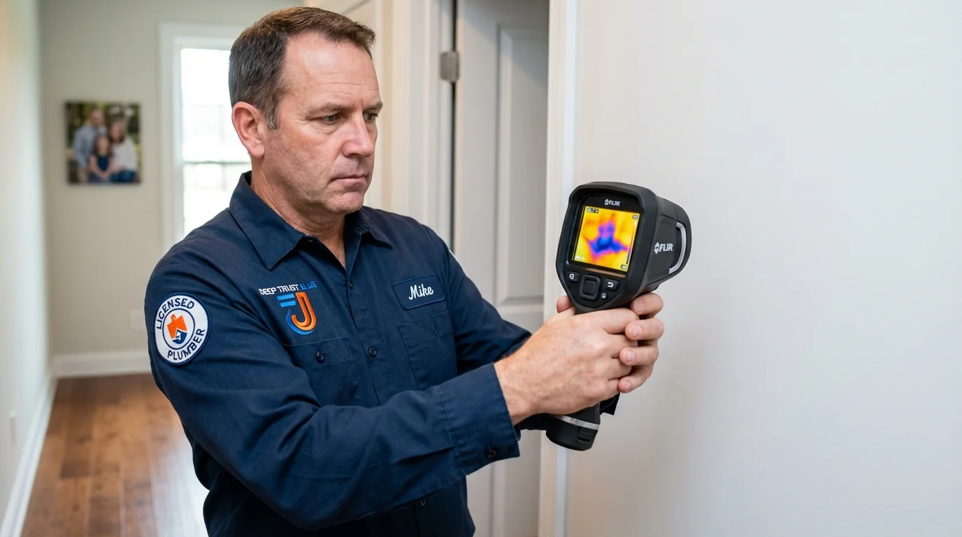 Thermal imaging leak detection by Johns Plumbing LLC in Monee